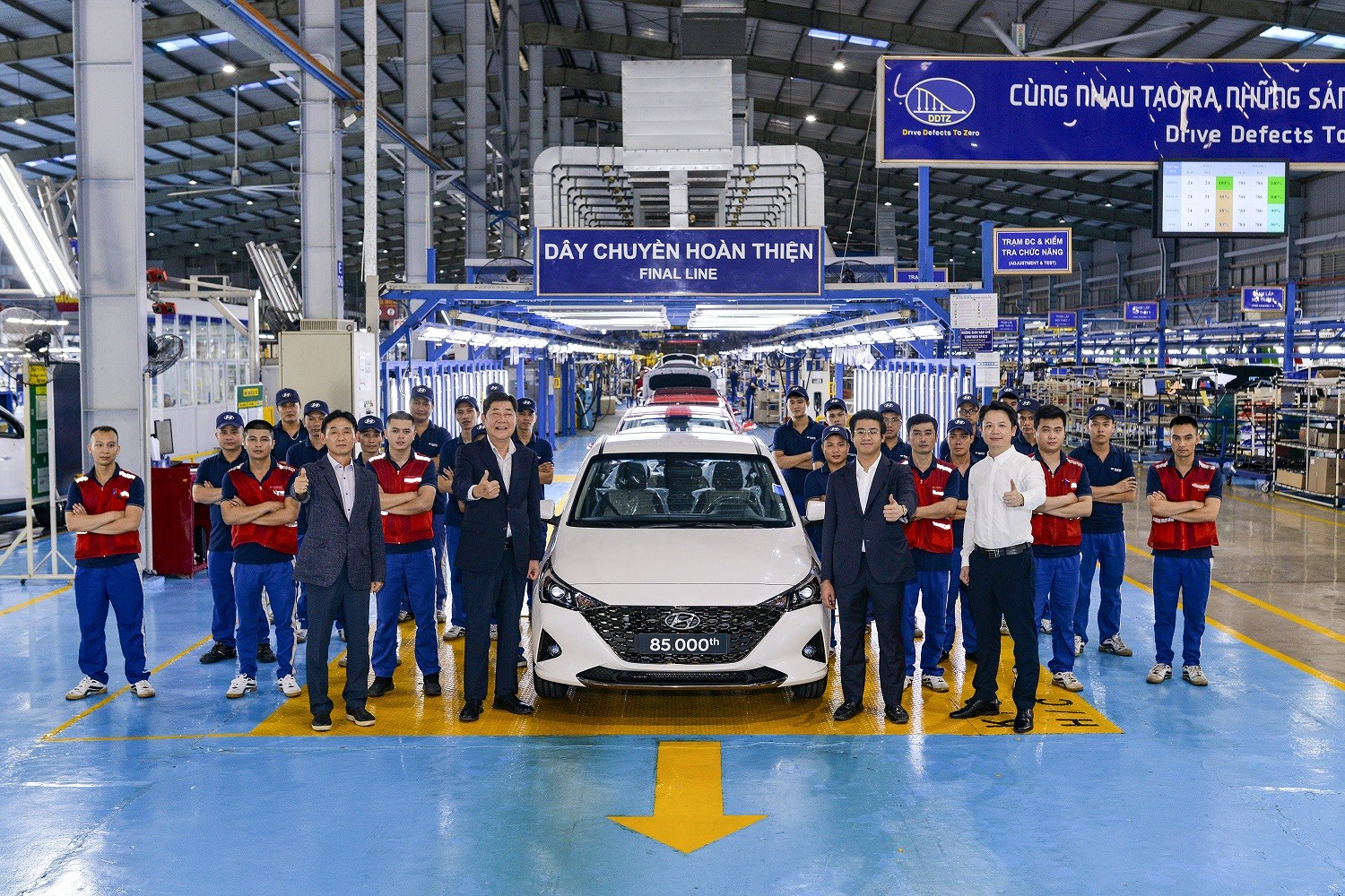 Chiếc Hyundai Accent Thứ 85.000 Xuất Xưởng Tại Nhà Máy Sản Xuất Ô Tô Hyundai Thành Công Việt Nam