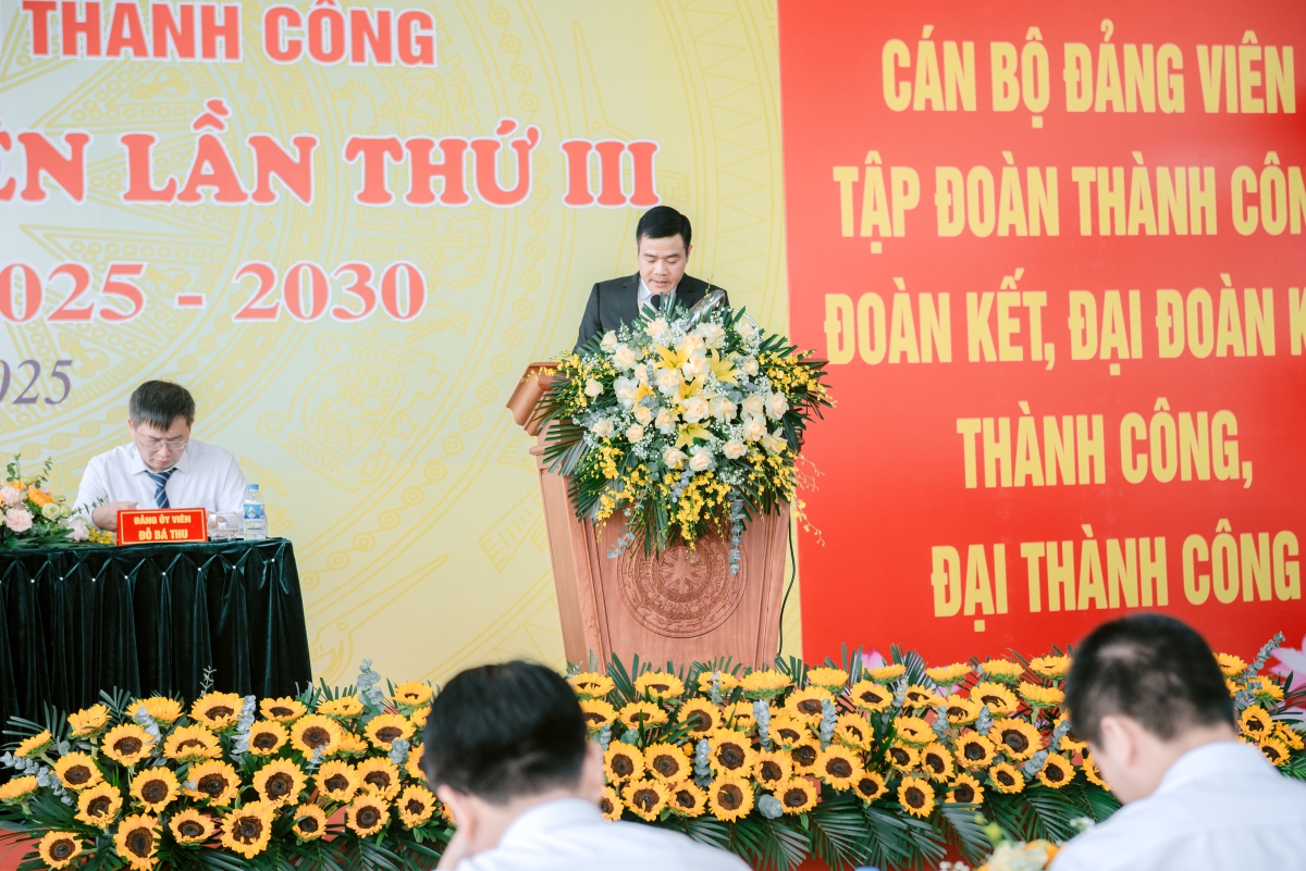 Đảng bộ Tập đoàn Thành Công tổ chức Đại hội Đảng viên lần thứ III, nhiệm kỳ 2025 - 2030 Đảng bộ Tập đoàn Thành Công tổ chức Đại hội Đảng viên lần thứ III, nhiệm kỳ 2025 - 2030