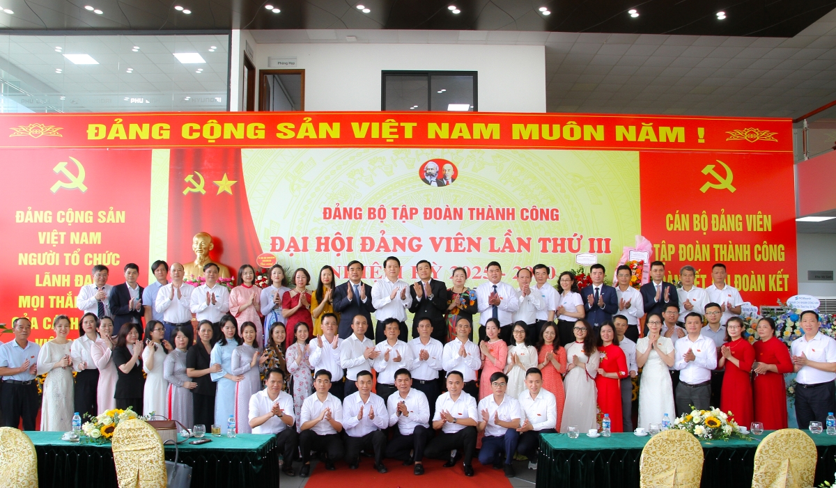 Đảng bộ Tập đoàn Thành Công tổ chức Đại hội Đảng viên lần thứ III, nhiệm kỳ 2025 - 2030 Đảng bộ Tập đoàn Thành Công tổ chức Đại hội Đảng viên lần thứ III, nhiệm kỳ 2025 - 2030