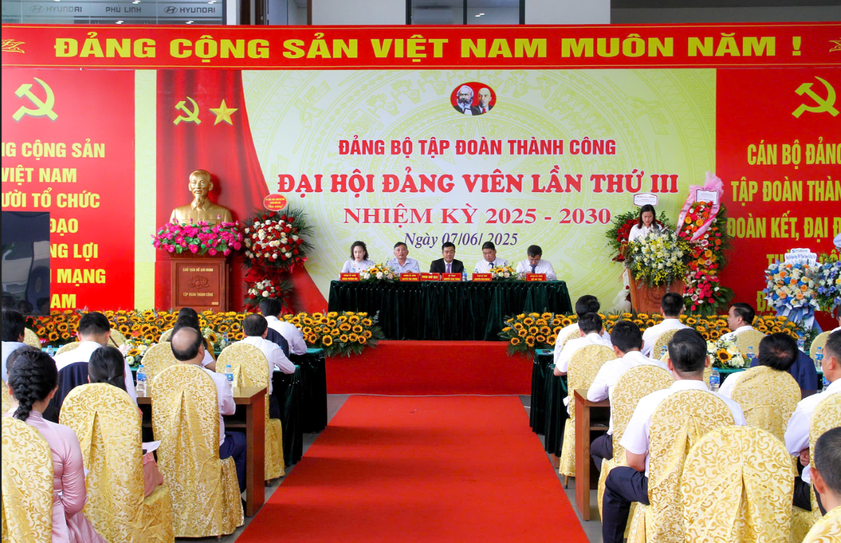 Đảng bộ Tập đoàn Thành Công tổ chức Đại hội Đảng viên lần thứ III, nhiệm kỳ 2025 - 2030 Đảng bộ Tập đoàn Thành Công tổ chức Đại hội Đảng viên lần thứ III, nhiệm kỳ 2025 - 2030