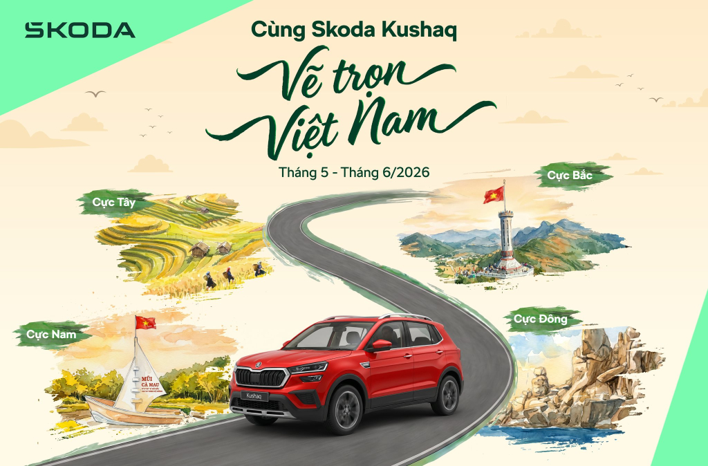 Kỷ niệm 1 năm ra mắt mẫu SUV đầu tiên, Skoda Việt Nam triển khai hành trình “Cùng Skoda Kushaq vẽ trọn Việt Nam” Kỷ niệm 1 năm ra mắt mẫu SUV đầu tiên, Skoda Việt Nam triển khai hành trình “Cùng Skoda Kushaq vẽ trọn Việt Nam”
