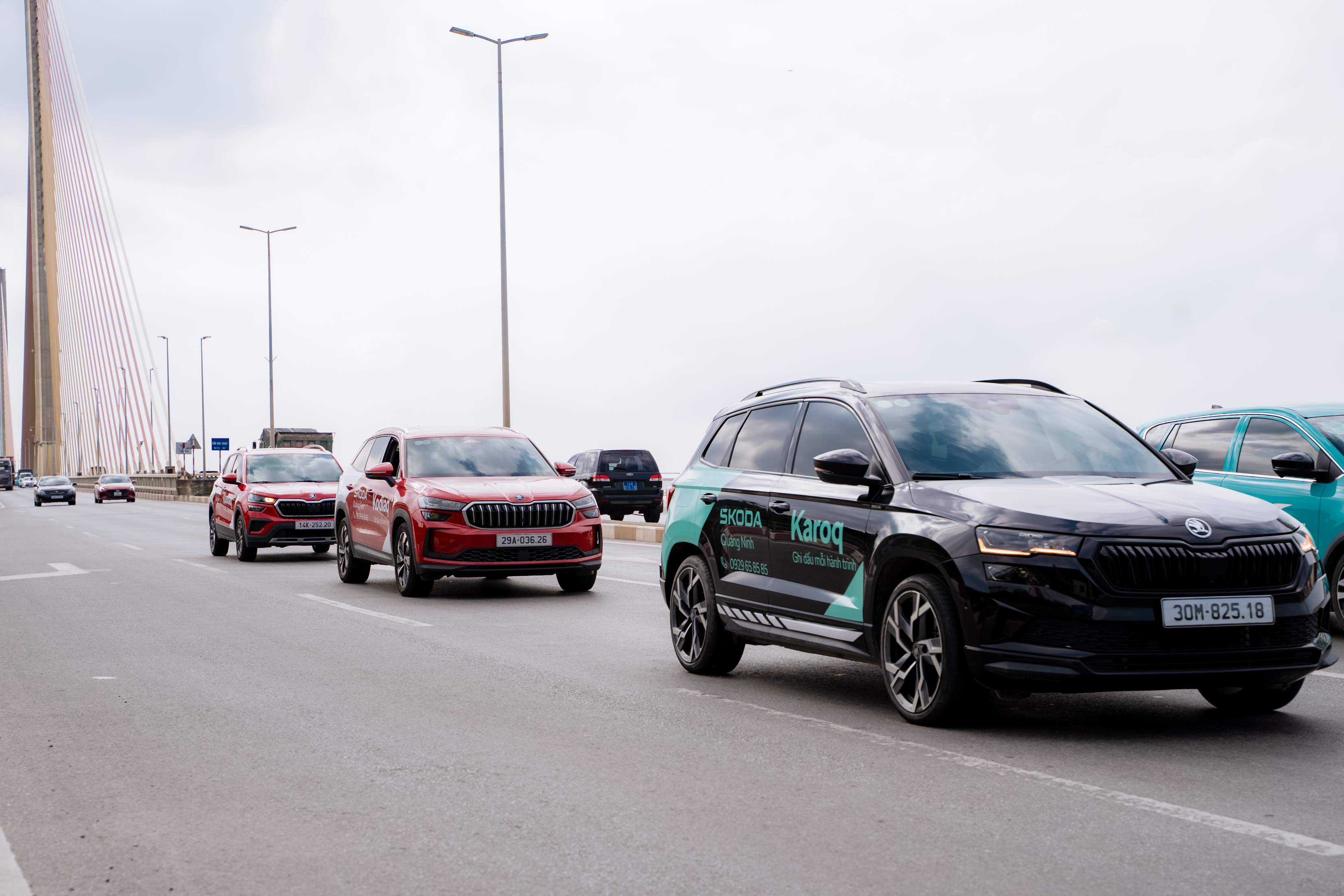 Škoda Slavia, Kushaq, Karoq và Kodiaq: Hành trình đầy cảm hứng khám phá vẻ đẹp tráng lệ của Quảng Ninh