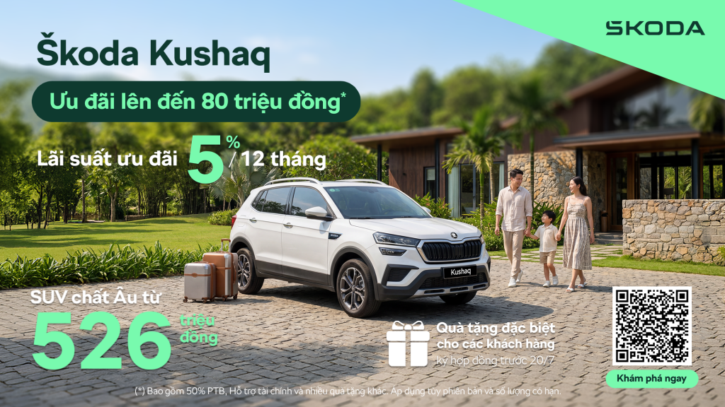 Skoda Việt Nam triển khai chương trình ưu đãi đặc biệt dành cho khách hàng sở hữu Kushaq và Slavia trong tháng 7 này Skoda Việt Nam triển khai chương trình ưu đãi đặc biệt dành cho khách hàng sở hữu Kushaq và Slavia trong tháng 7 này